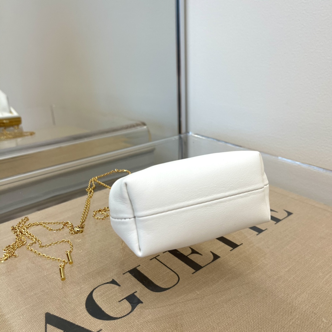 F**di nano first charm nappa leather white 7as051 11.5 x 5.5 x 10 cm