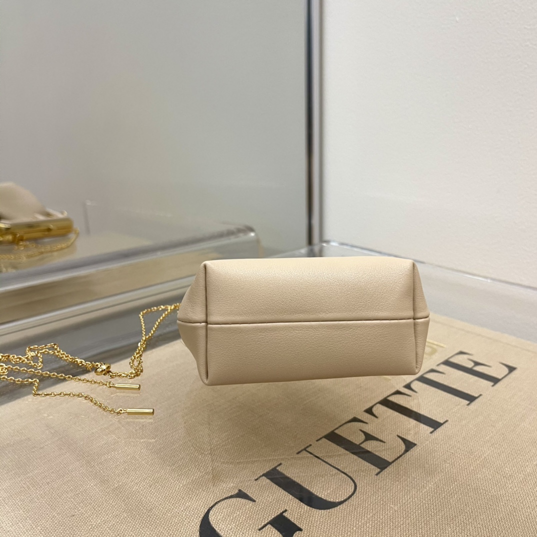 F**di nano first charm nappa leather light beige 7as051 11.5 x 5.5 x 10 cm