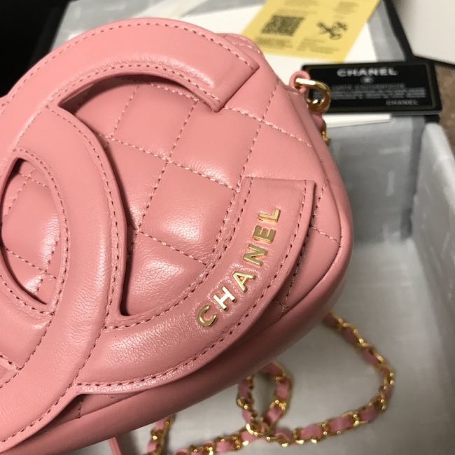 Ch**el cc timeless camera bag pink as1757 13 x 20 x 5 cm