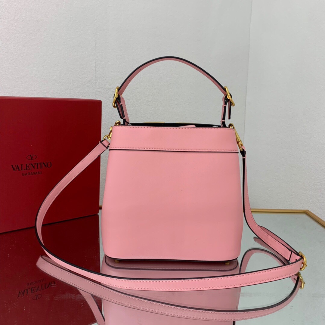 Va1e*ntin0 s*pervee leather handbag pink ww2b0j74zxl 20 x 19 x 12 cm