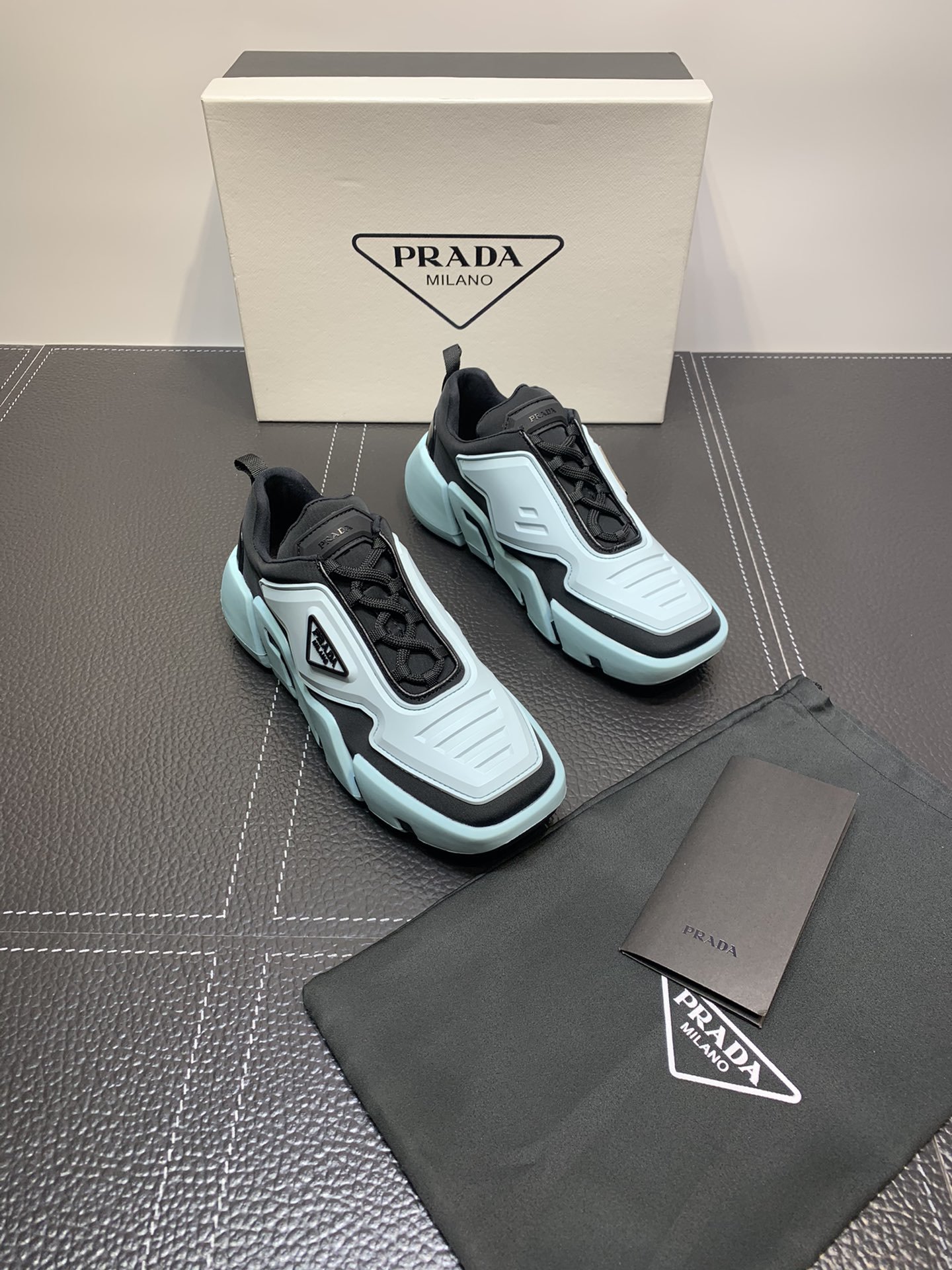 Pra*a techno strectch sneakers blue