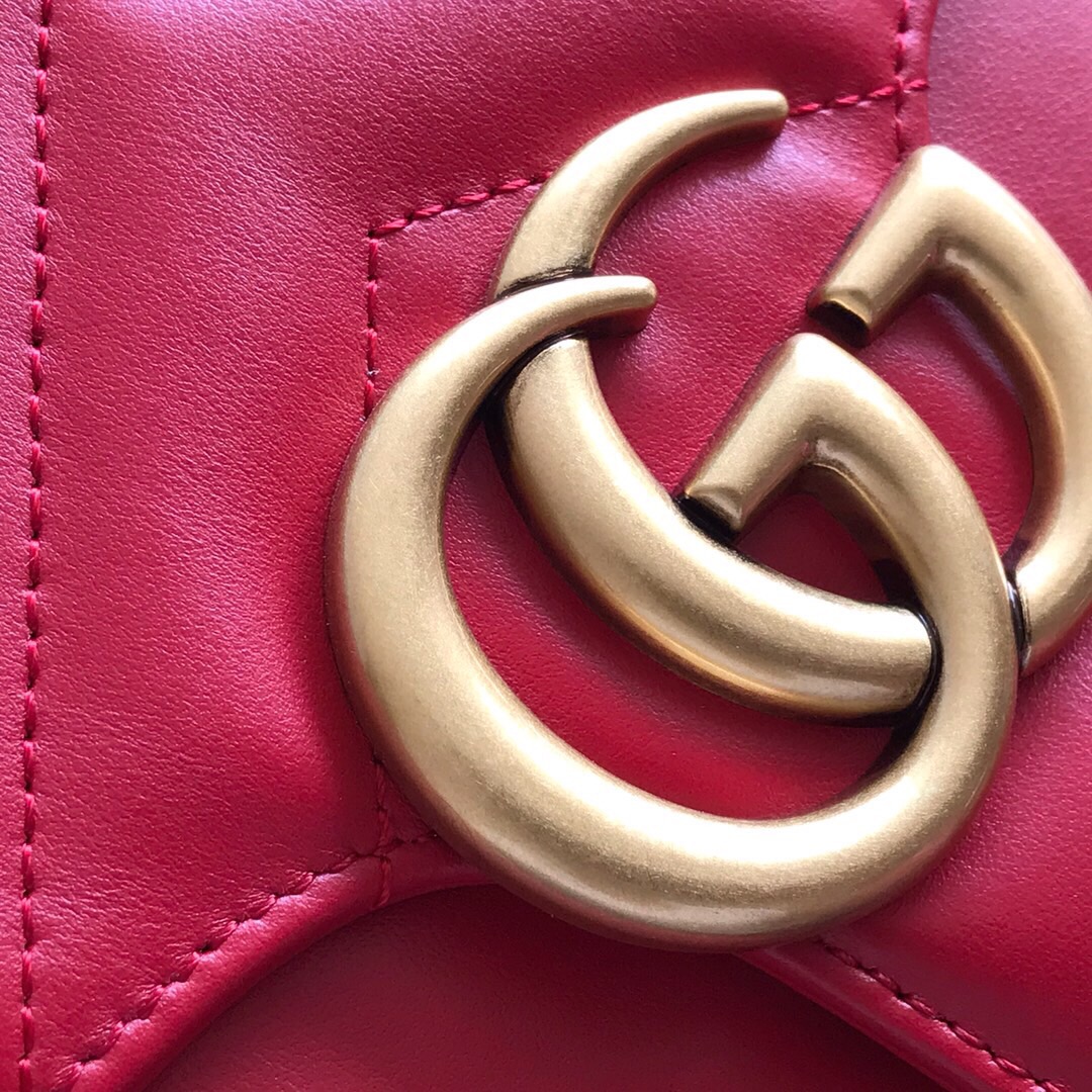 Gvc*1 gg marmont small top handle bag red 27 x 19 x 10.5 cm