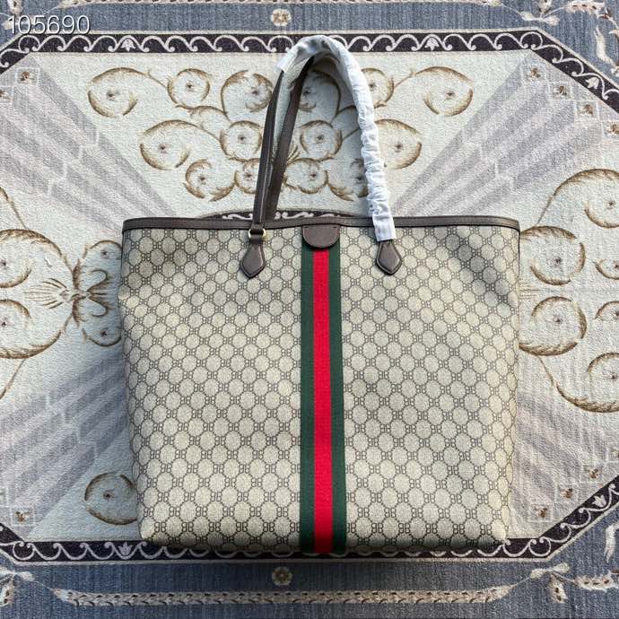 Gvc*1 hacker large graffiti beige and brown coated canvas 680125 38cm