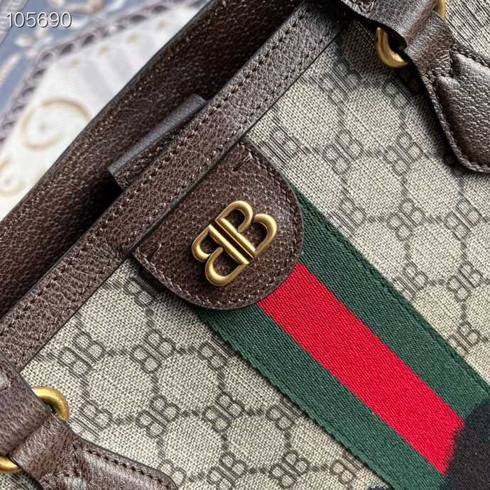 Gvc*1 hacker large graffiti beige and brown coated canvas 680125 38cm