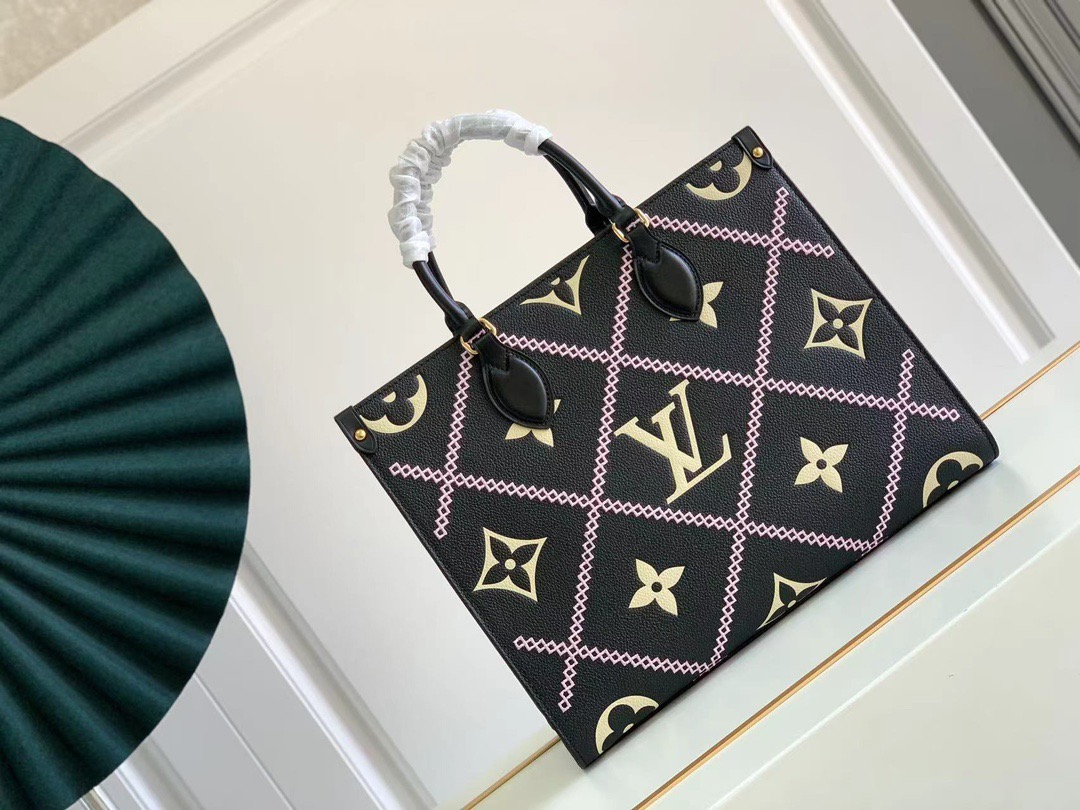 l0vis Vvtt0n onthego mm tote bag black m46015 35 cm