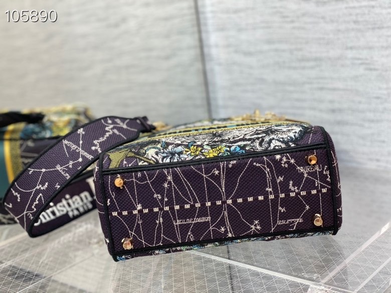 D10r medium lady d-lite bag embroidery m0565 24 cm 01