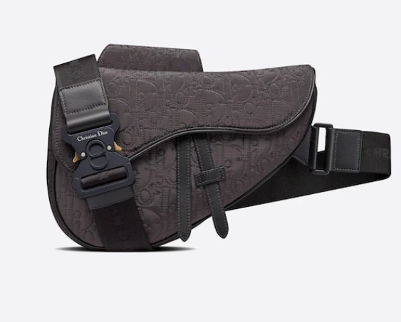 D10r oblique kumo black saddle bag 26cm