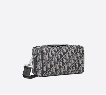 D10r lingot 22 bag beige and black D10r oblique jacquard 22cm