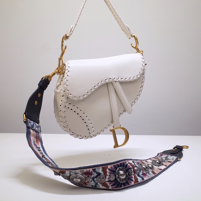 D10r saddle bag white woven style m0447cbaa 26cm 03