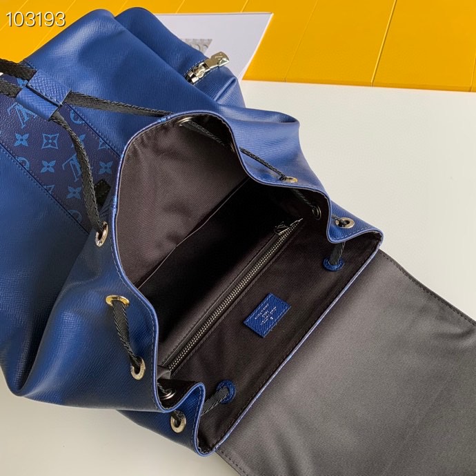 LV BACKPACK BLUE BAG M30419 37CM