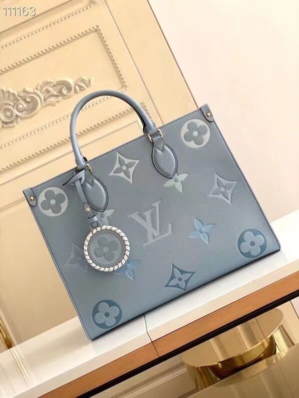 l0vis Vvtt0n onthego mm tote bag blue m45718 35 cm