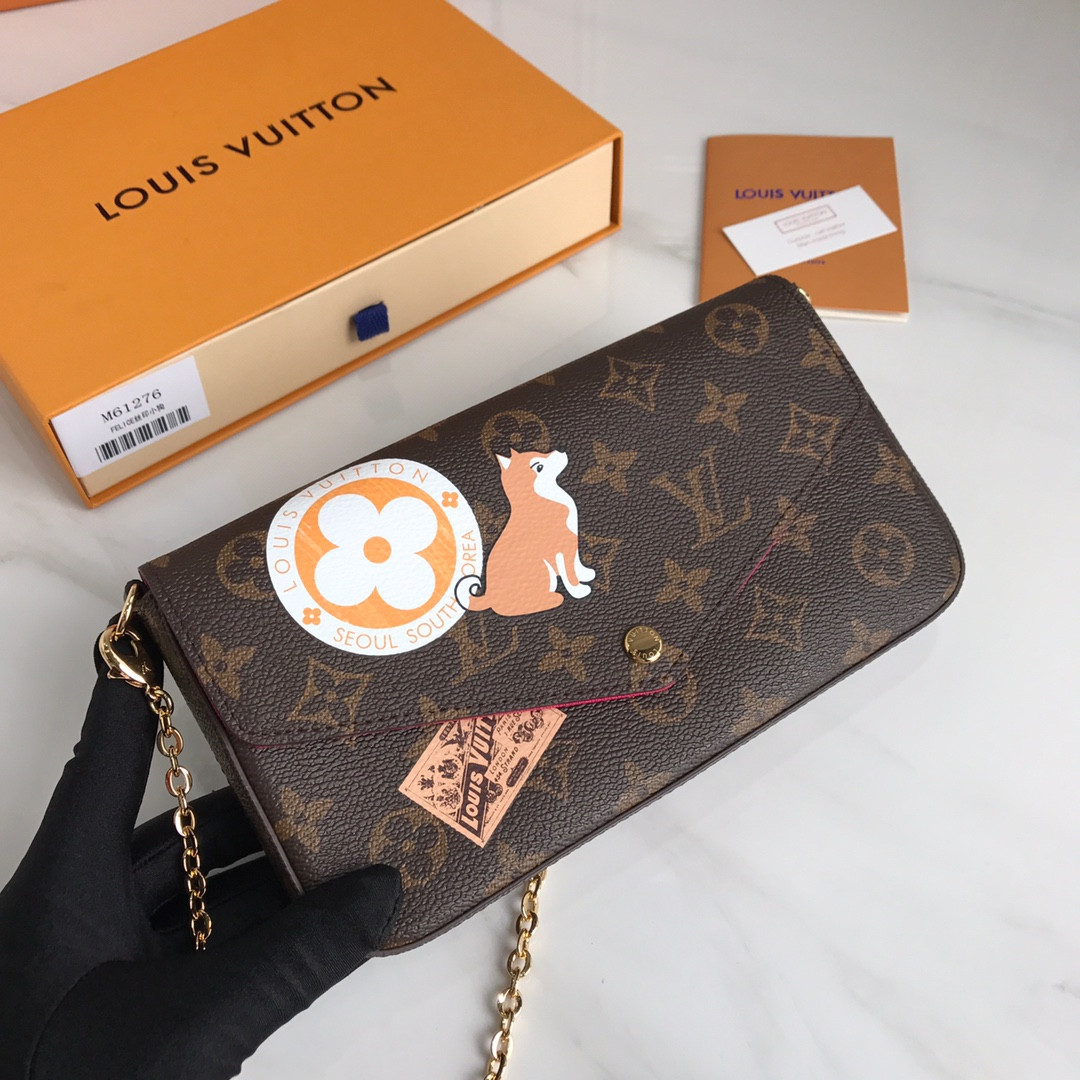 LV POCHETTE FELICIE SPECIAL M61276 - 21 x 12 x 3 cm