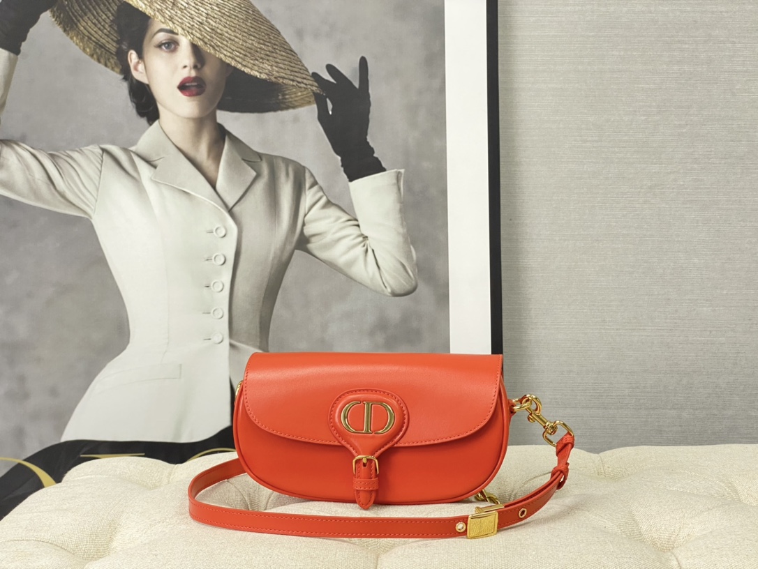 D10r bobby east - west bag smooth leather m9327 orange - 22x13x5cm