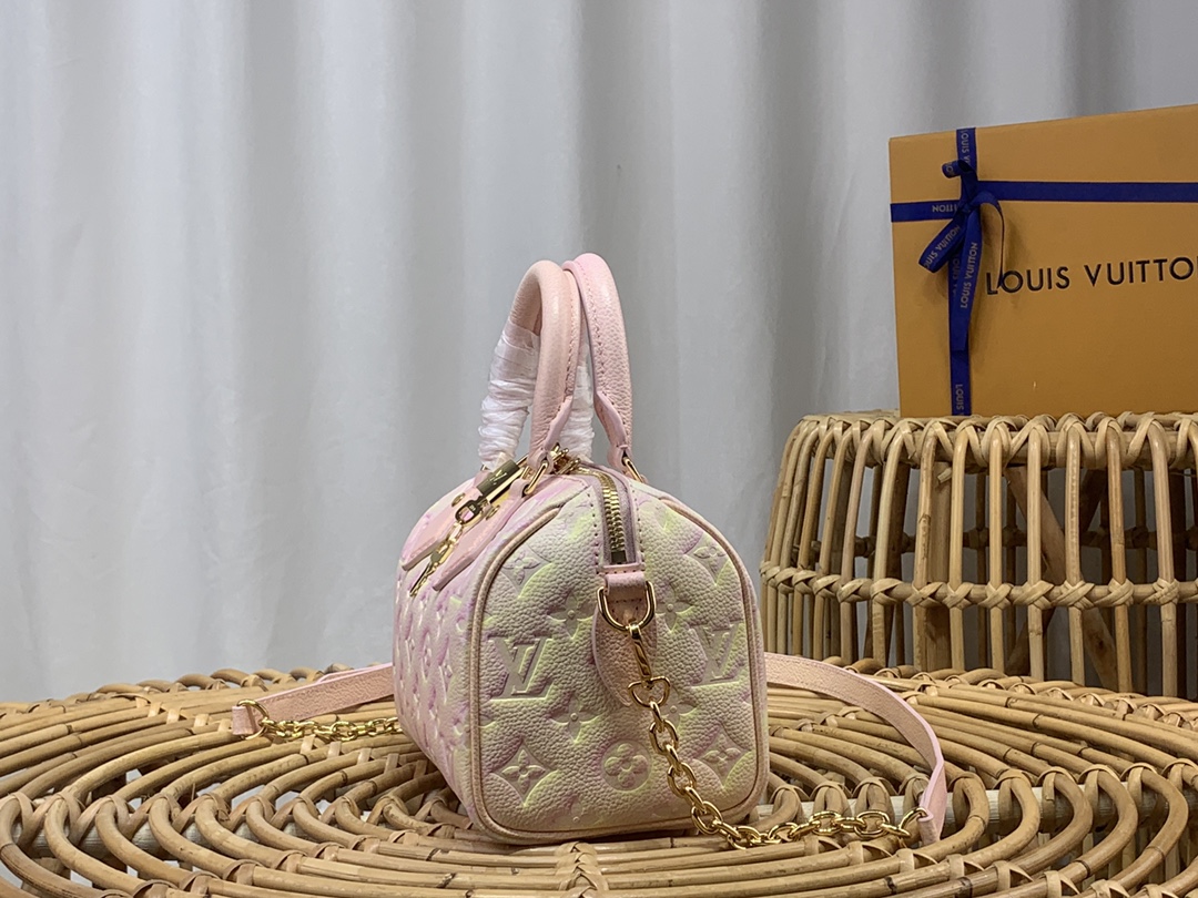 LV Speedy Bandoulière 20 Star Handbag M46163 Pink - 20.5x13.5x12cm