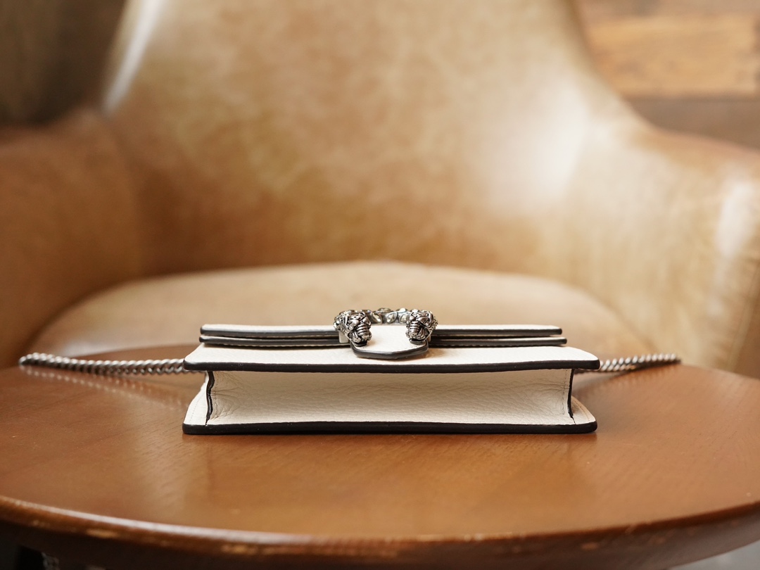 gvc*1 dionysus S*per mini leather bag white ‎476432 - 16.5x10x4cm