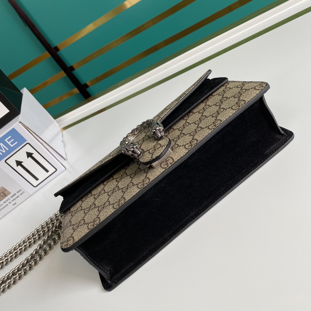 Gvc*1 dionysus small shoulder bag black suede 499623 - 25x13.5x7cm