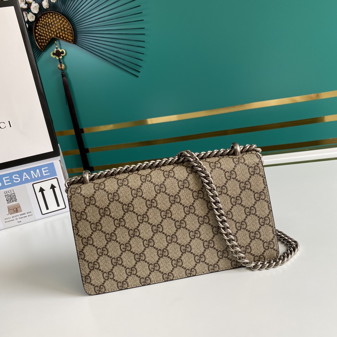 Gvc*1 dionysus small shoulder bag black suede 499623 - 25x13.5x7cm