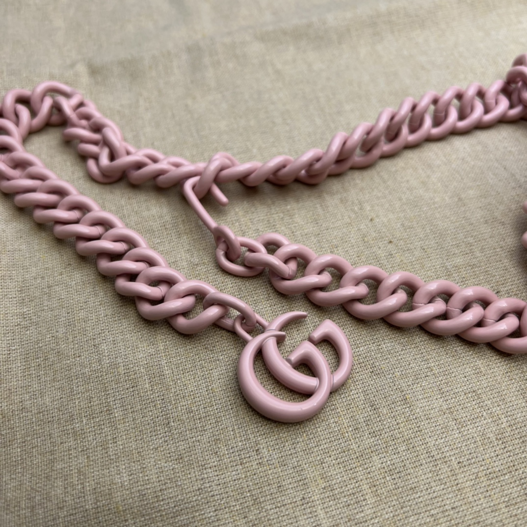 GG Marmont Mini belt bag Light Pink 739599 - 12x12.5x7cm