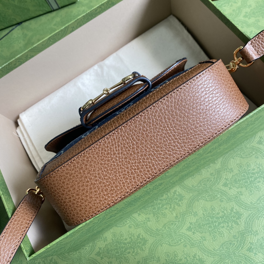 Gvc*1 horsebit 1955 mini bag blue denim ‎658574 - 20.5x14.5x5cm