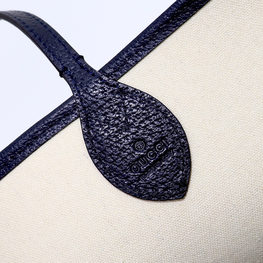 Gvc*1 ophidia small tote bag black leather726762 - 25 x 22 x 12cm