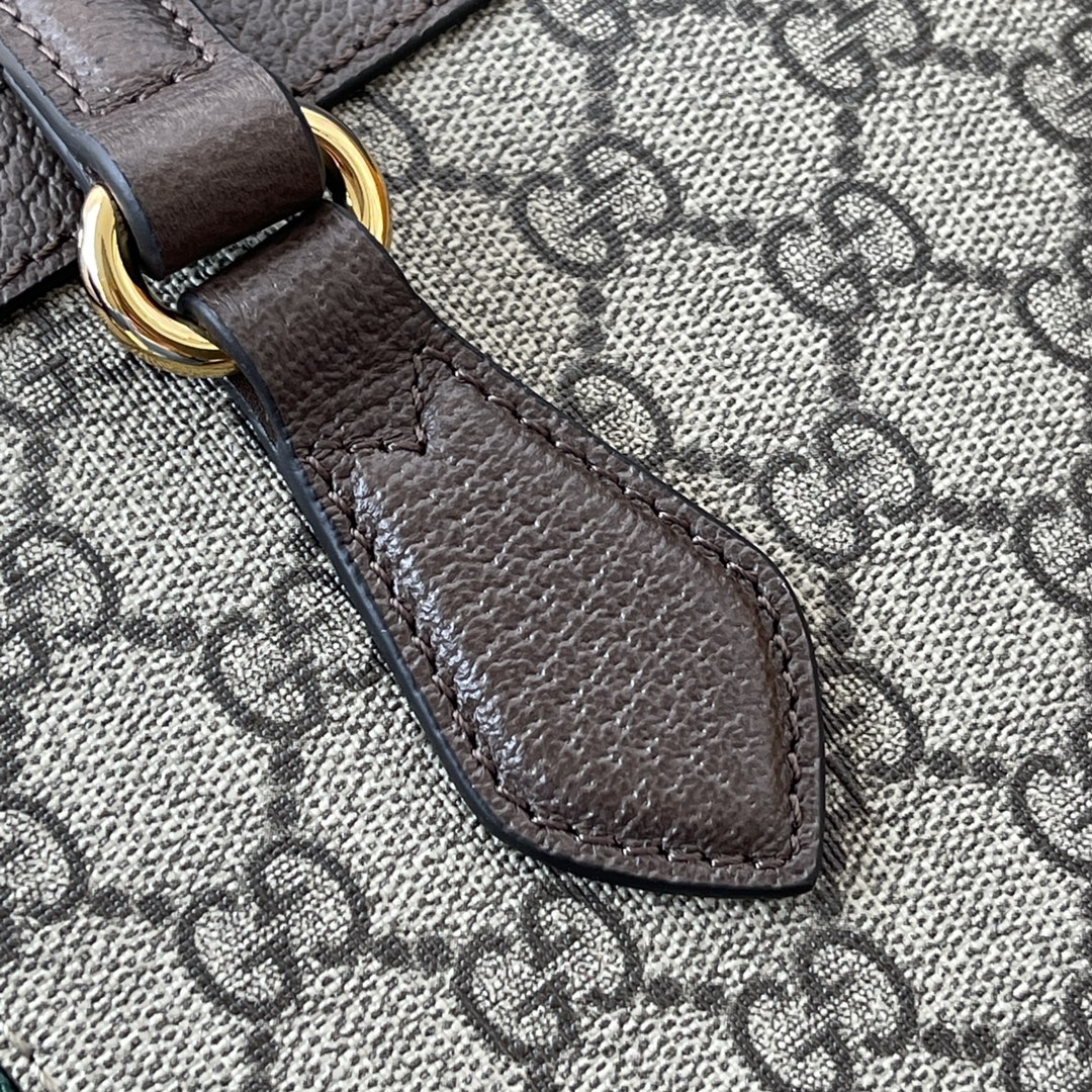 Gvc*1 ophidia gg medium tote brown leather   739730  - 38 x 28 x 14cm